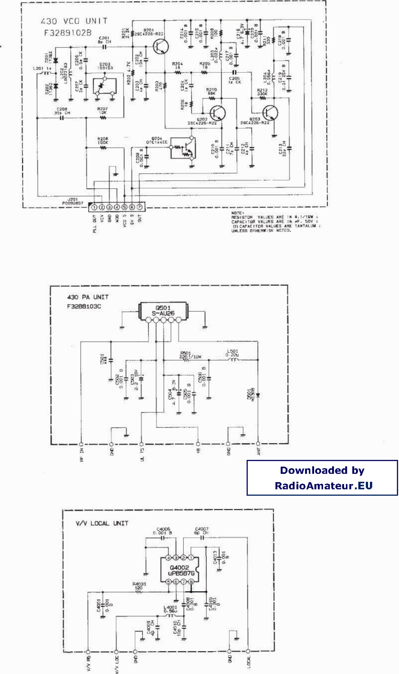 Page 10 of 10 - Yaesu FT-530 Schematic YAESU--FT-530-SCHEMA