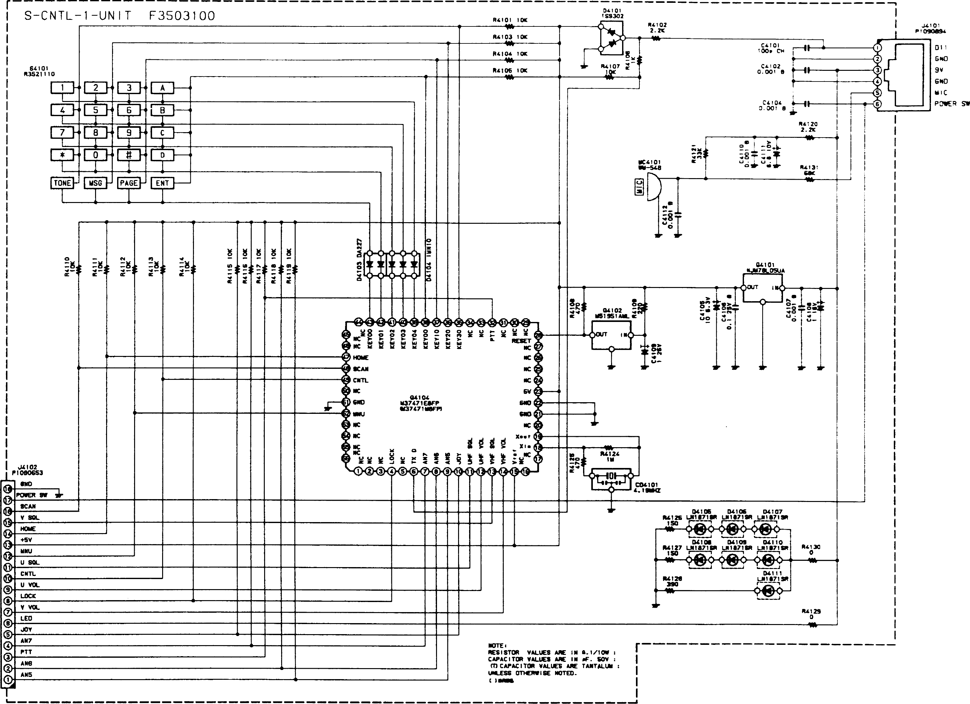 Page 4 of 7 - Yaesu FT-8500 Schematic YAESU--FT-8500-SCHEMA