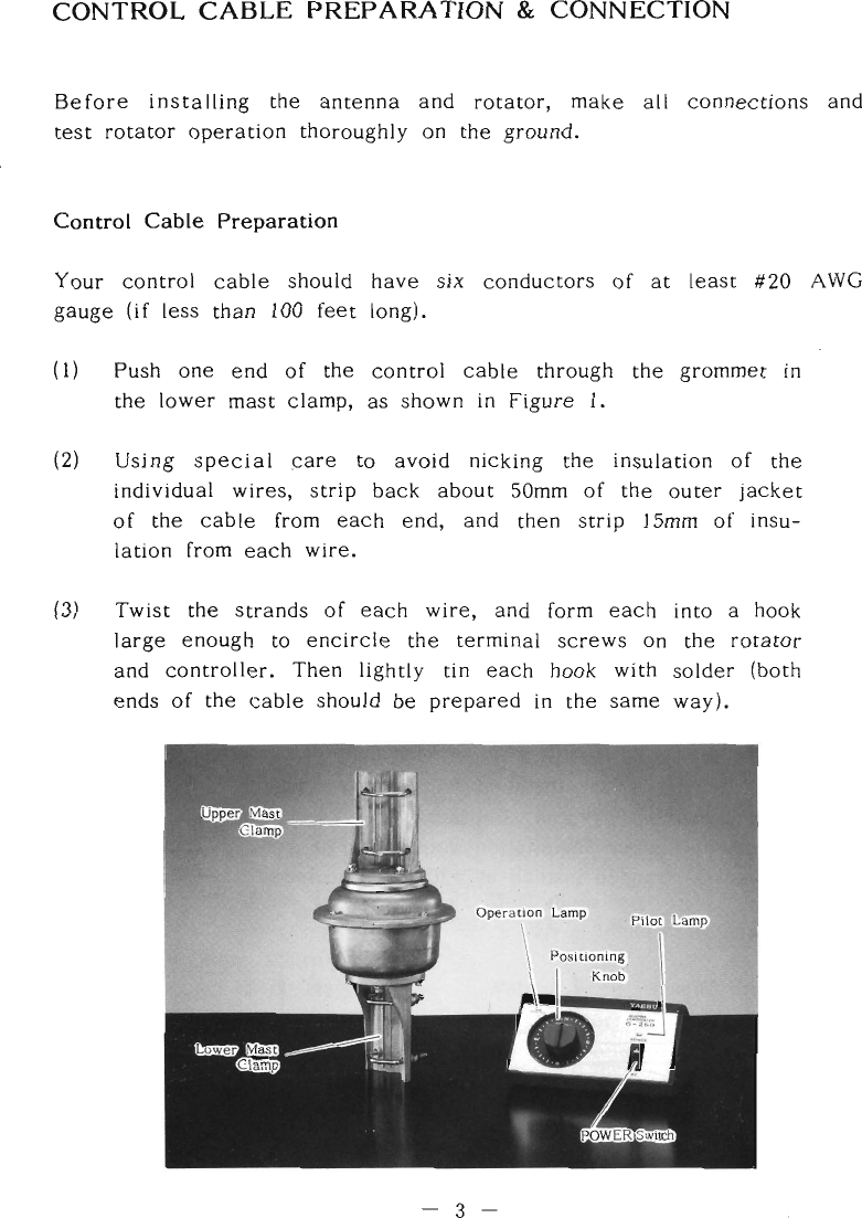 Page 4 of 11 - YAESU--Rotator-G-250-User-Manual