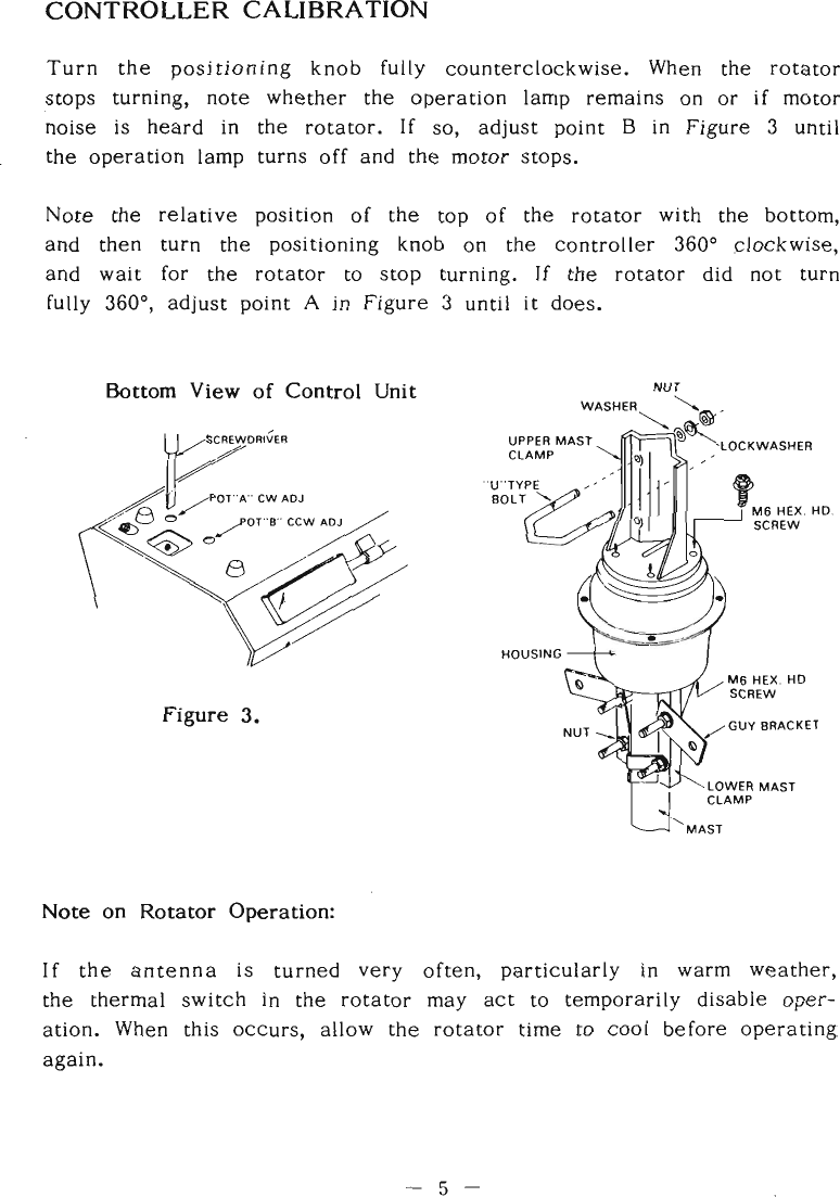 Page 6 of 11 - YAESU--Rotator-G-250-User-Manual