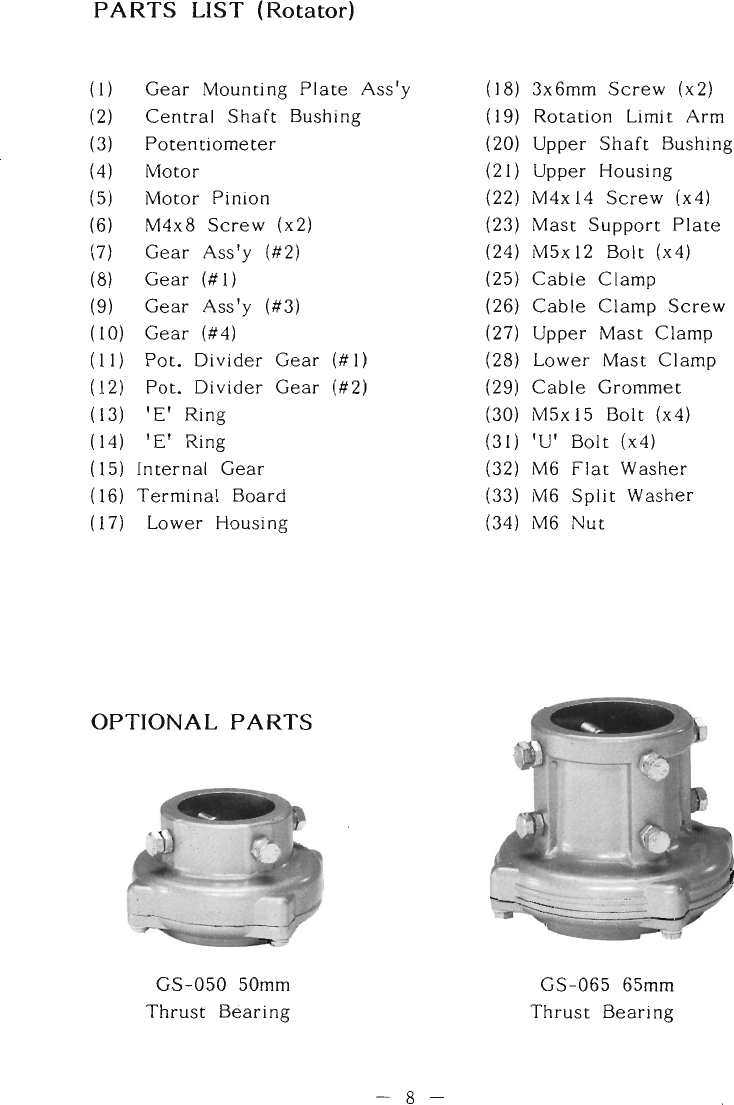 Page 9 of 11 - YAESU--Rotator-G-250-User-Manual