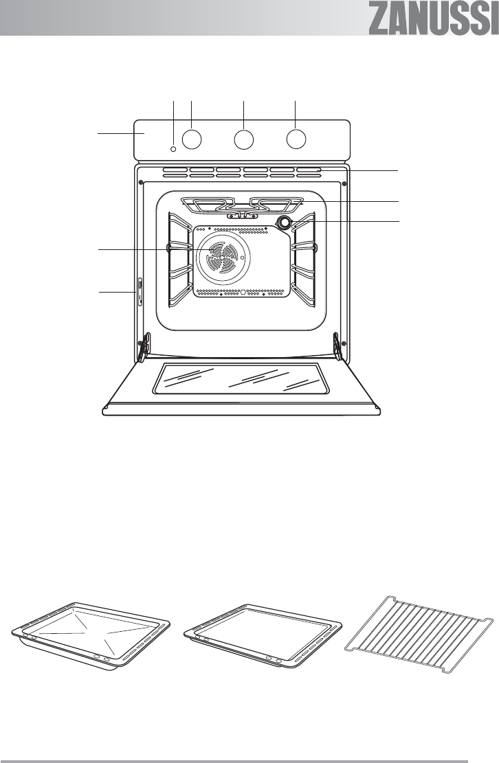 Духовой шкаф zanussi zob 183 wc