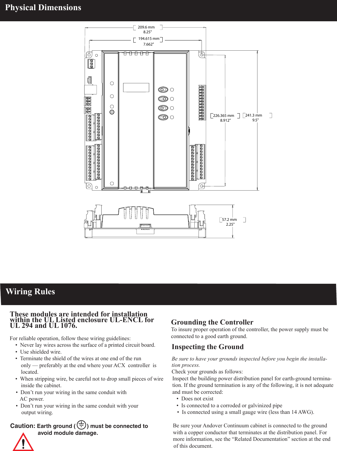 Page 2 of 12 - Ftp://ftp.zenex.pl/katalogi/schneider/5_systemy_automatyki_i_bezpieczenstwa_w_budynkach/5_1_andover_continuum/pdf/instrukcje_materialy_techniczne/acx_57xx_series_controller_installation_instructions.en Acx 57xx Series Controller Installation Instructions.en