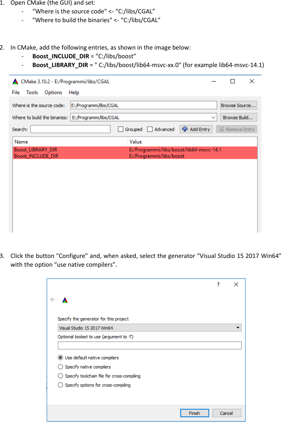 boost cmake install windows