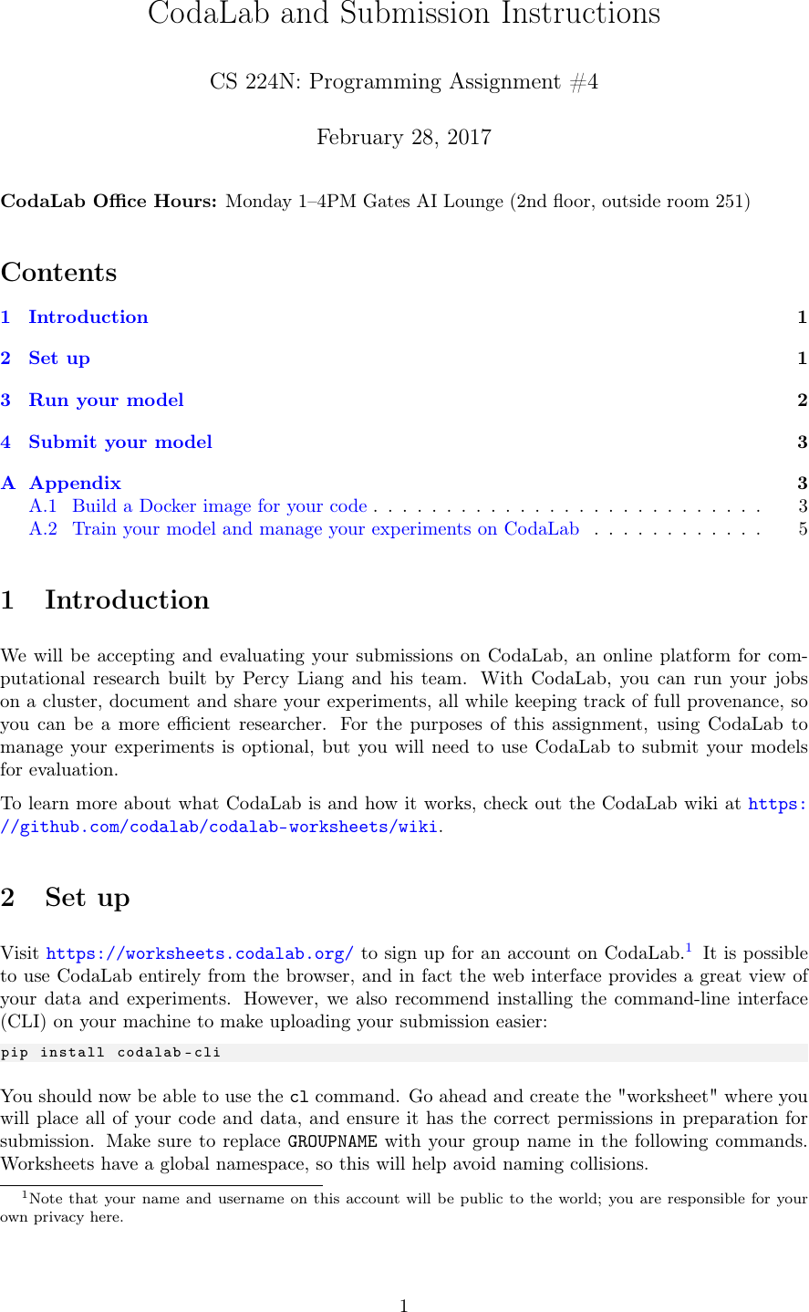 Page 1 of 5 - Codalab Submission Instructions