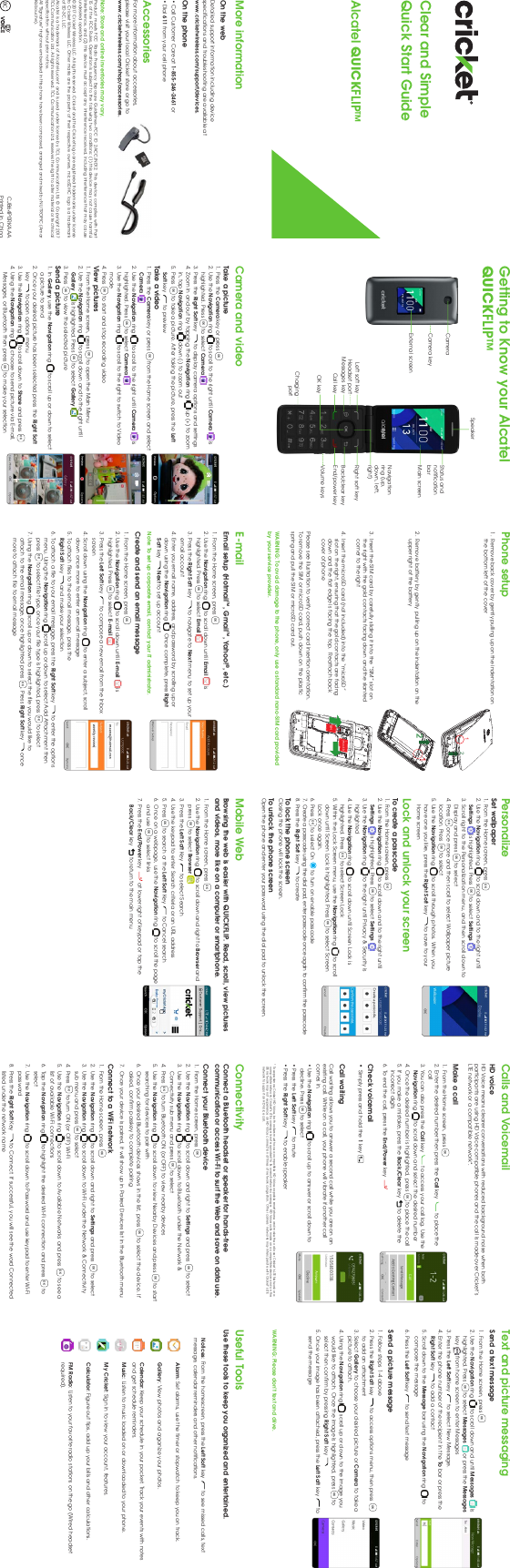 Page 1 of 1 - Cricket-quickflip-quick-start-guide_20170825_V14 Quick Flip (Cricket Wireless) - Start Guide Cricket-quickflip-qg En