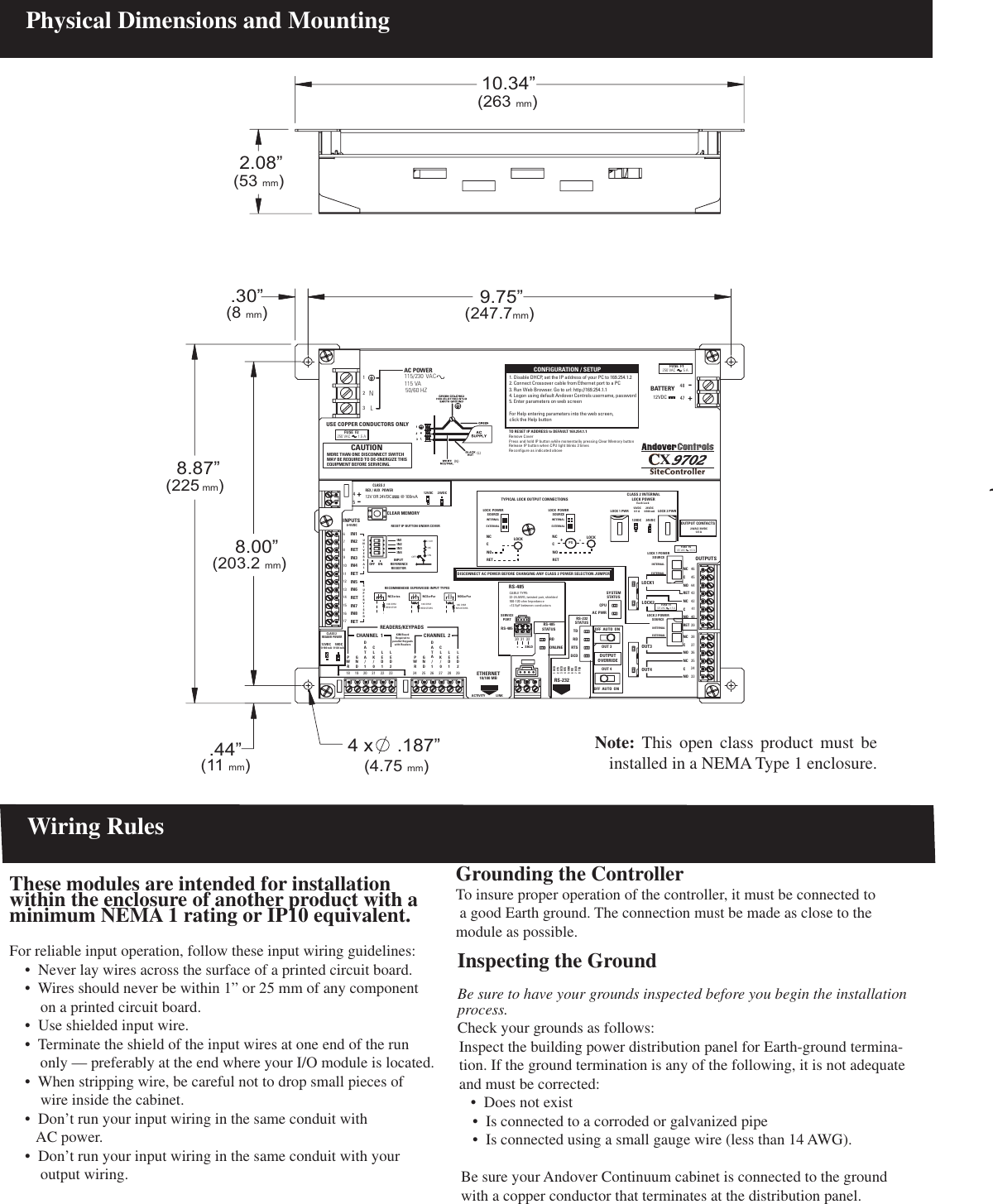 Page 2 of 12 - CX9702 SiteController Installation Instructions Ftp://ftp.zenex.pl/katalogi/schneider/5_systemy_automatyki_i_bezpieczenstwa_w_budynkach/5_1_andover_continuum/pdf/instrukcje_materialy_techniczne/cx9702_site_controller_installation_instructions.en Site Controller Instructions.en