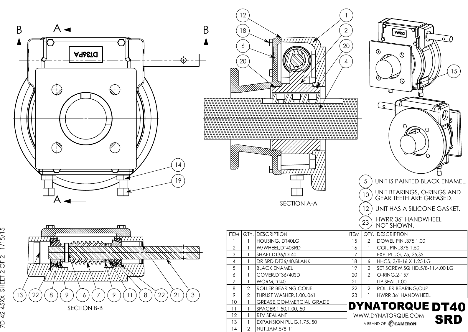 Page 2 of 2 - 7D-42-45XX Dynatorque-dt40srd-drawing