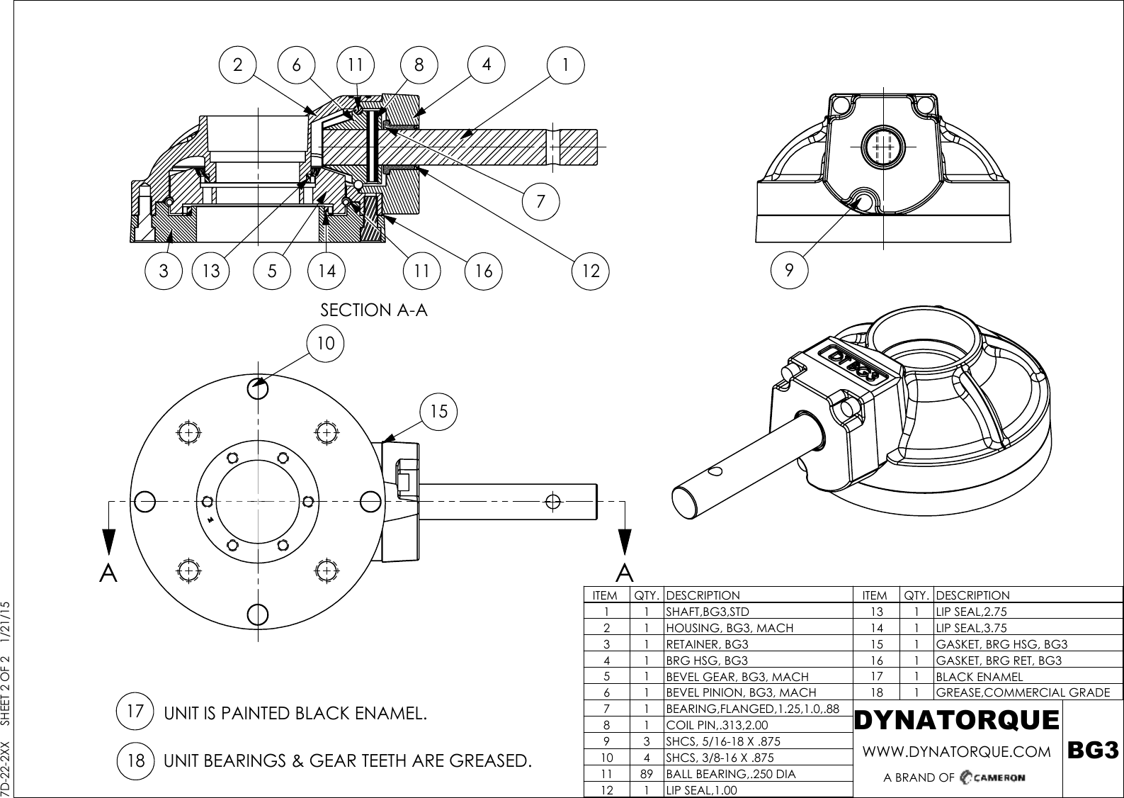 Page 2 of 2 - 7D-22-2XX_BG3 Dynatorque-multi-turn-bevel-gear-operators-bg3-drawing