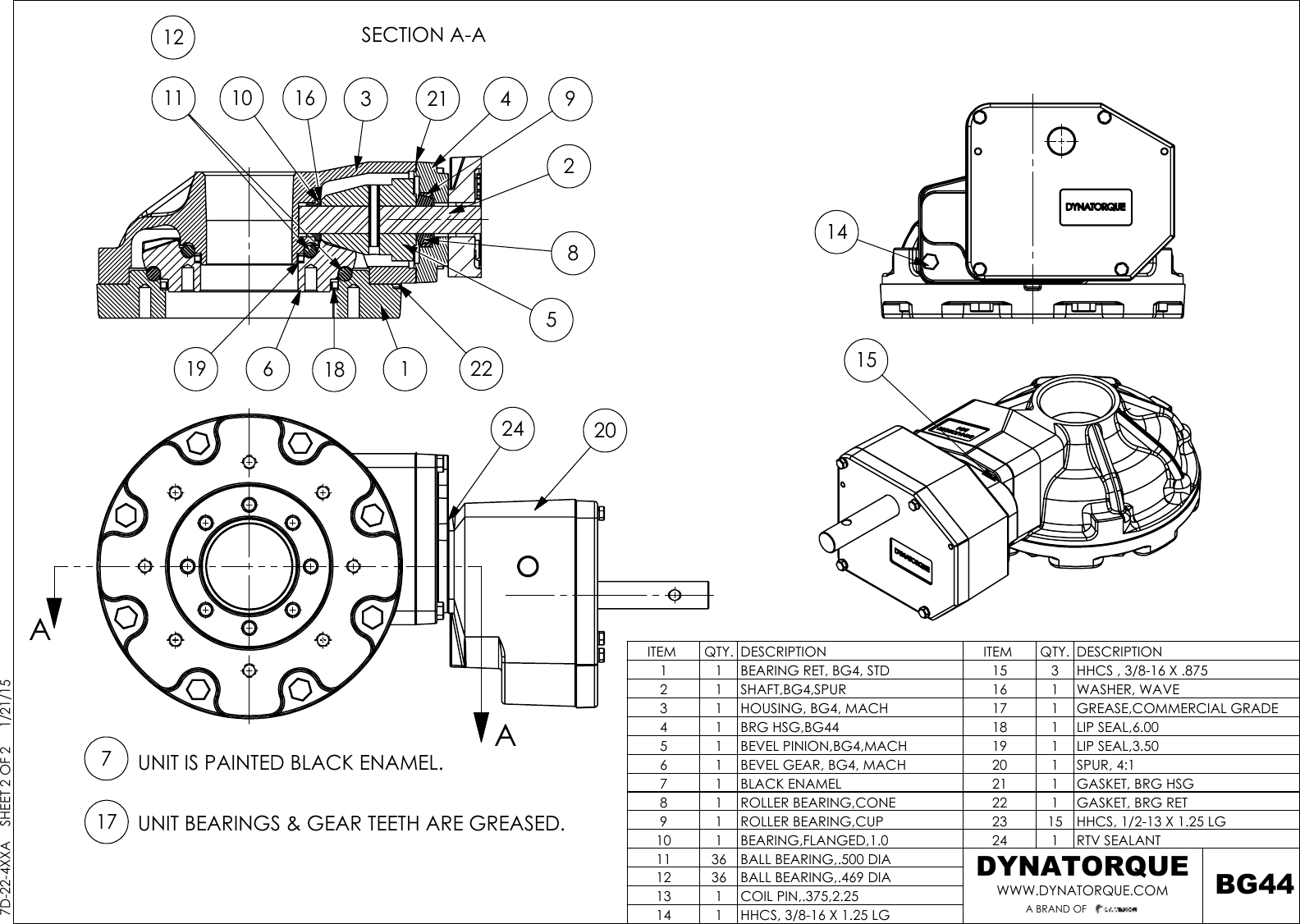 Page 2 of 2 - 7D-22-4XXA_BG44 DYNATORQUE Multi-Turn Bevel Gear Operators BG44 Drawing Dynatorque-multi-turn-bevel-gear-operators-bg44-drawing