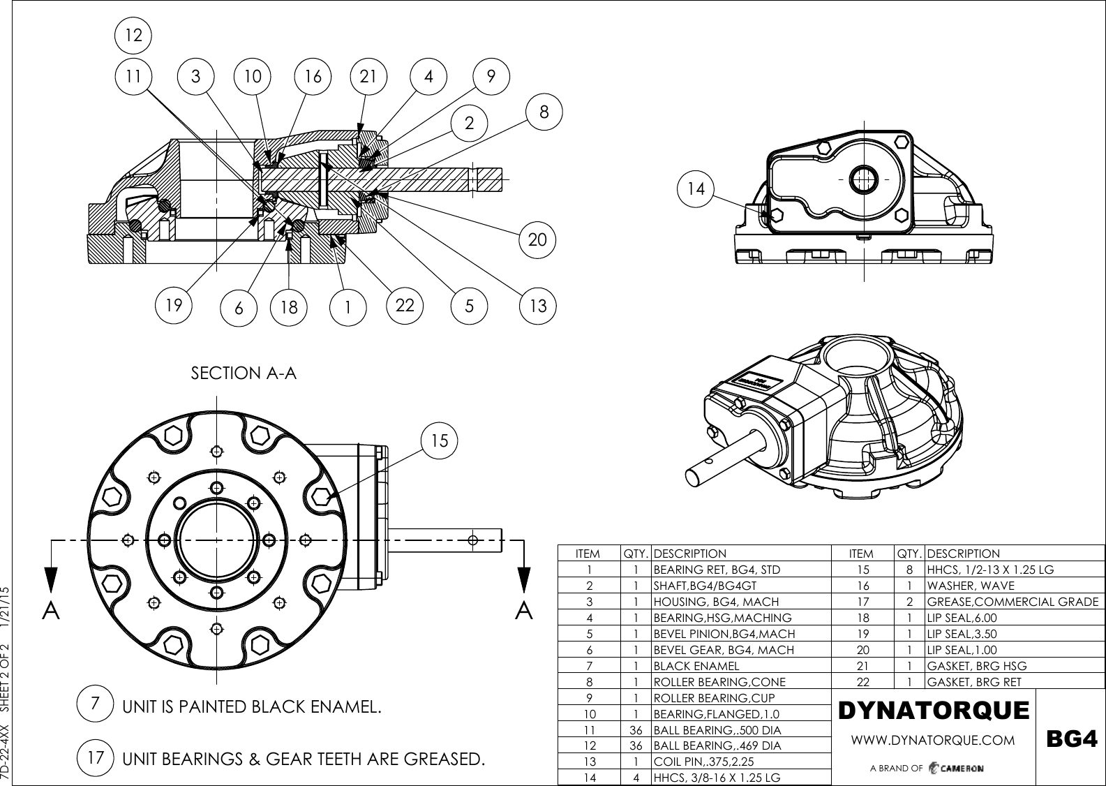 Page 2 of 2 - 7D-22-4XX_BG4 DYNATORQUE Multi-Turn Bevel Gear Operators BG4 Drawing Dynatorque-multi-turn-bevel-gear-operators-bg4-drawing