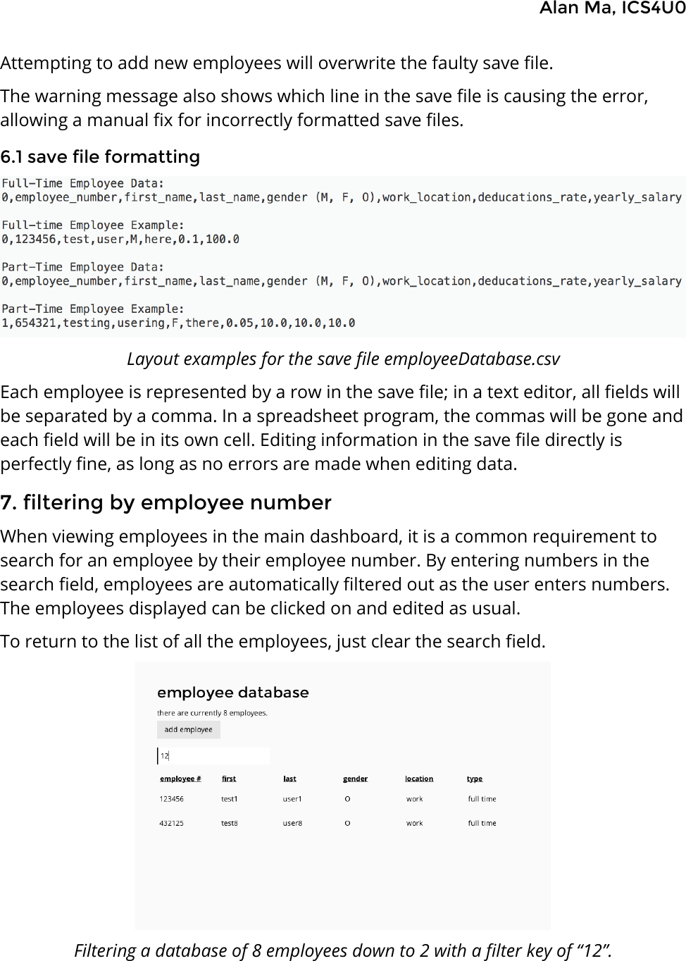 Page 8 of 8 - Employee Database User Guide