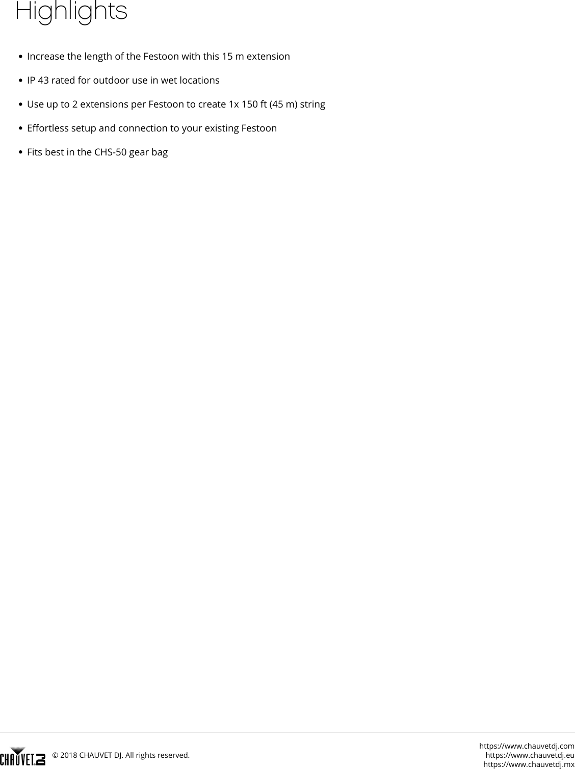 Festoon EXT En festoonext