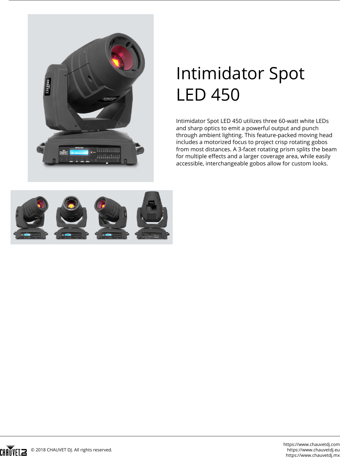 Page 1 of 3 - Intimidator Spot LED 450 En-intimidator-spot-led-450