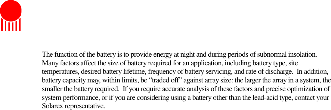Page 3 of 3 - Estimatimating Standalone System Size TB8100 Battery-Solar Sizing/estimate Estimate