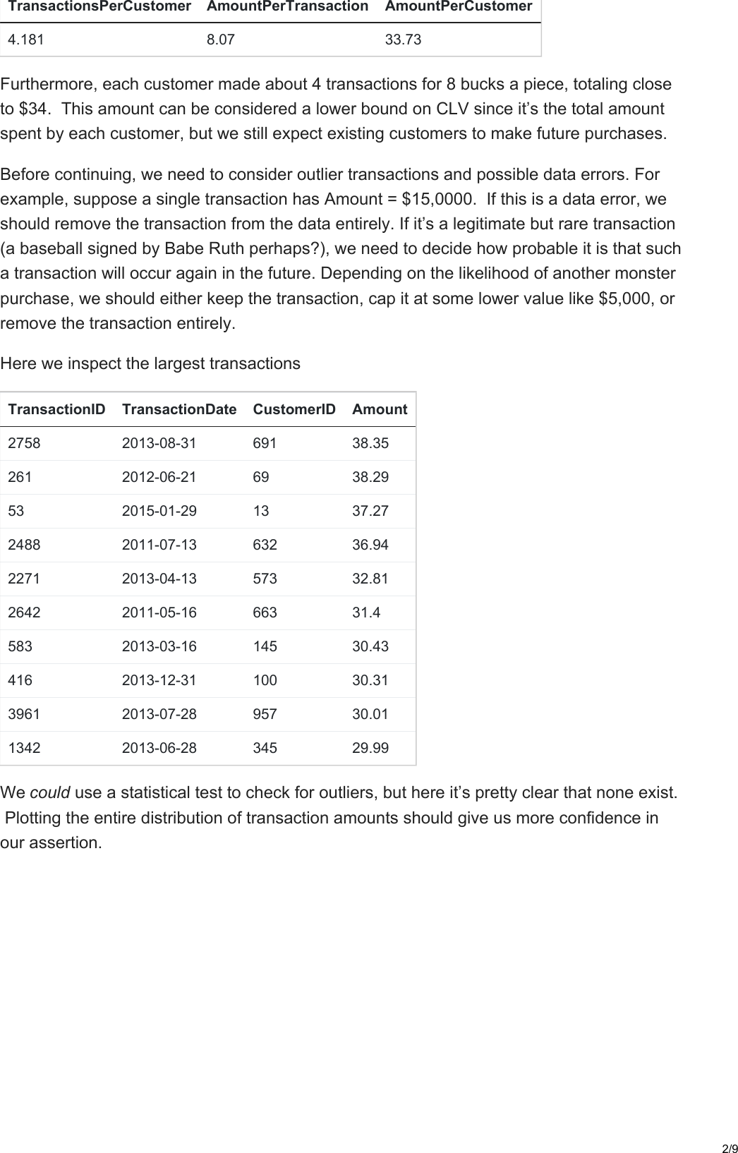 Page 2 of 9 - Practical Guide To Calculating Customer Lifetime Value (CLV) Gormanalysis.com-Practical CLV