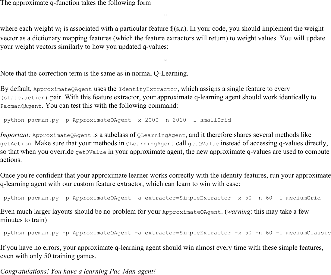 Page 7 of 7 - Project 3: Reinforcement Learning Instructions