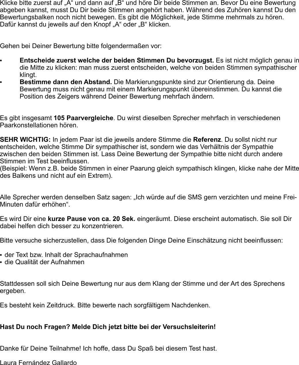 Instructions Listening 7