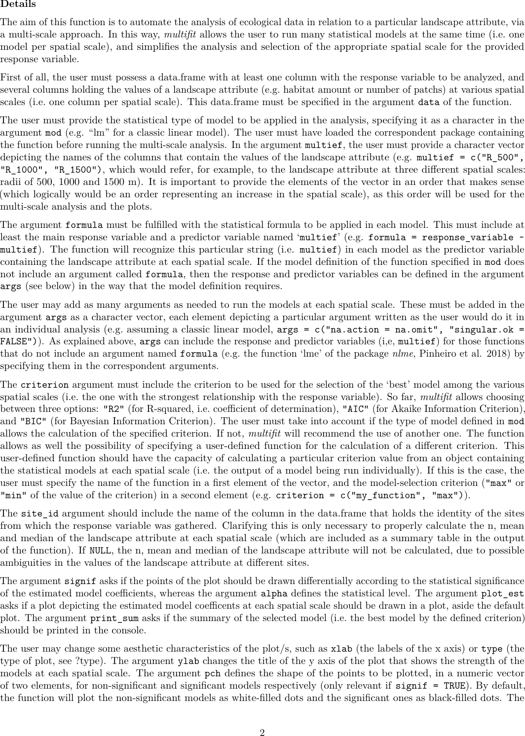 Page 2 of 5 - Multifit: An R Function Manual EN