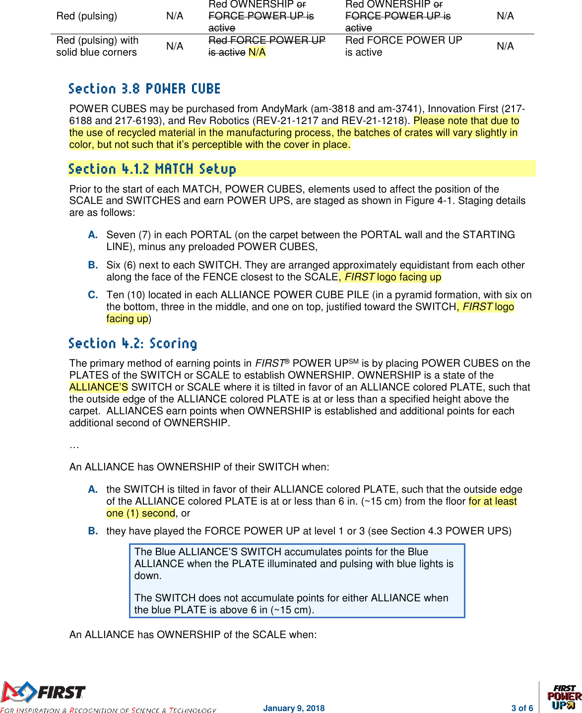Page 3 of 6 - FIRST Robotics Competition 2018 Game And Season Manual Manual-update-01