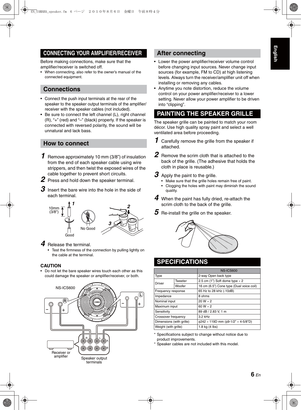 Page 7 of 8 - NS-ICS600 Owner's Manual [653KB] En Om