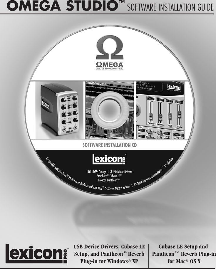 Page 1 of 8 - Lexicon Omega Software180542B Omegasoftware180542b Original