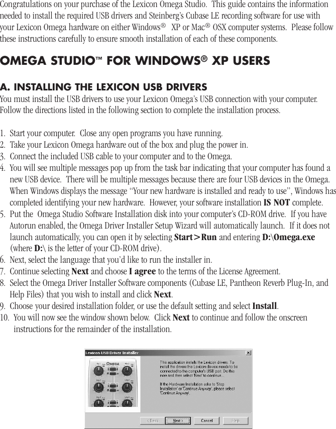 Page 2 of 8 - Lexicon Omega Software180542B Omegasoftware180542b Original