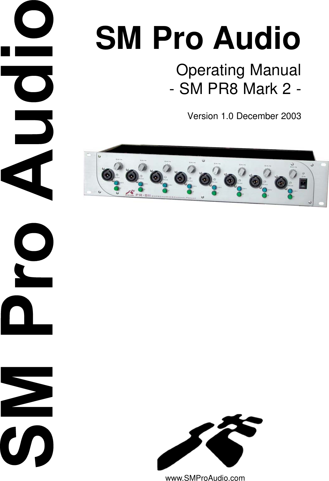 Page 1 of 12 - PR8_mk2_man SM Pro Audio PR8MK2 Operating Manual (English) Pr8mkii