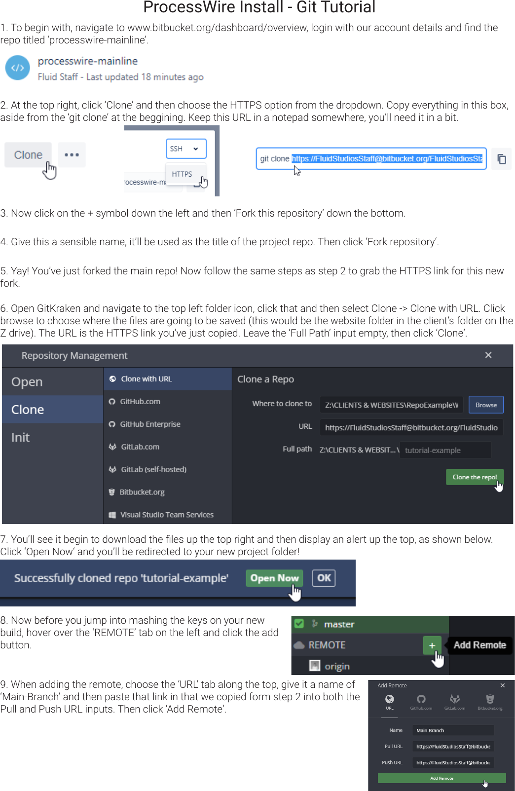 Processwire setup guide