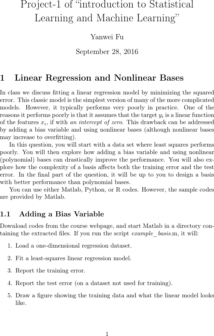 Page 1 of 7 - Project 1 Guide Paper