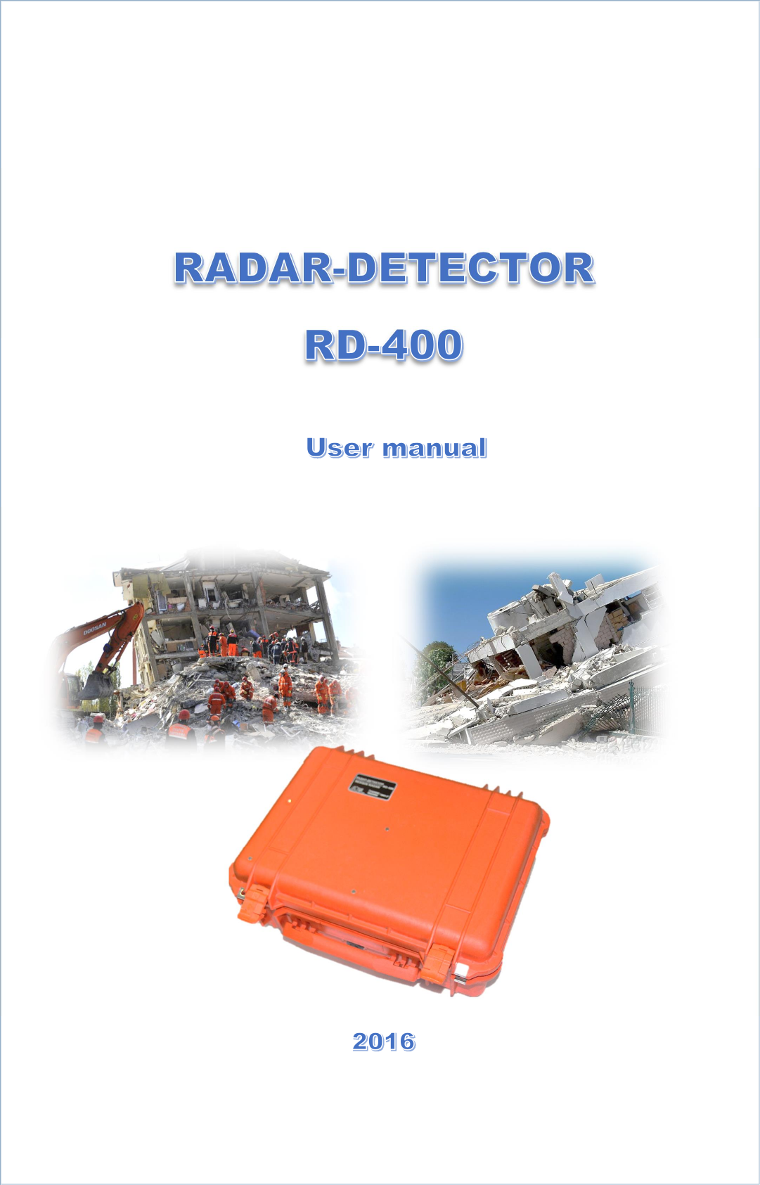Page 1 of 12 - USer Manual RD-400 Radar-detector