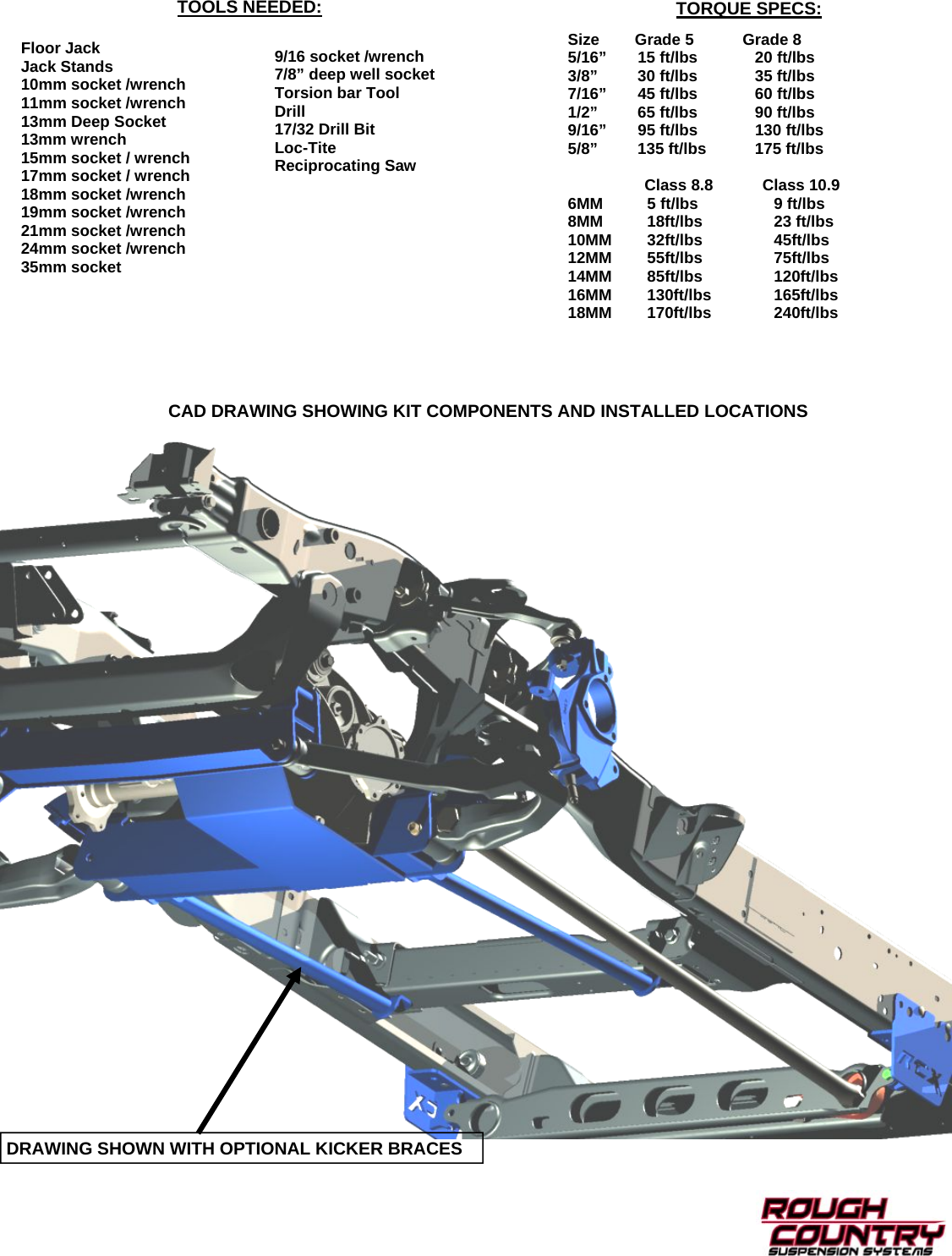 Page 3 of 12 - 1272 99-06 1500 6inch Lift Kit Rsc_1272 Rsc