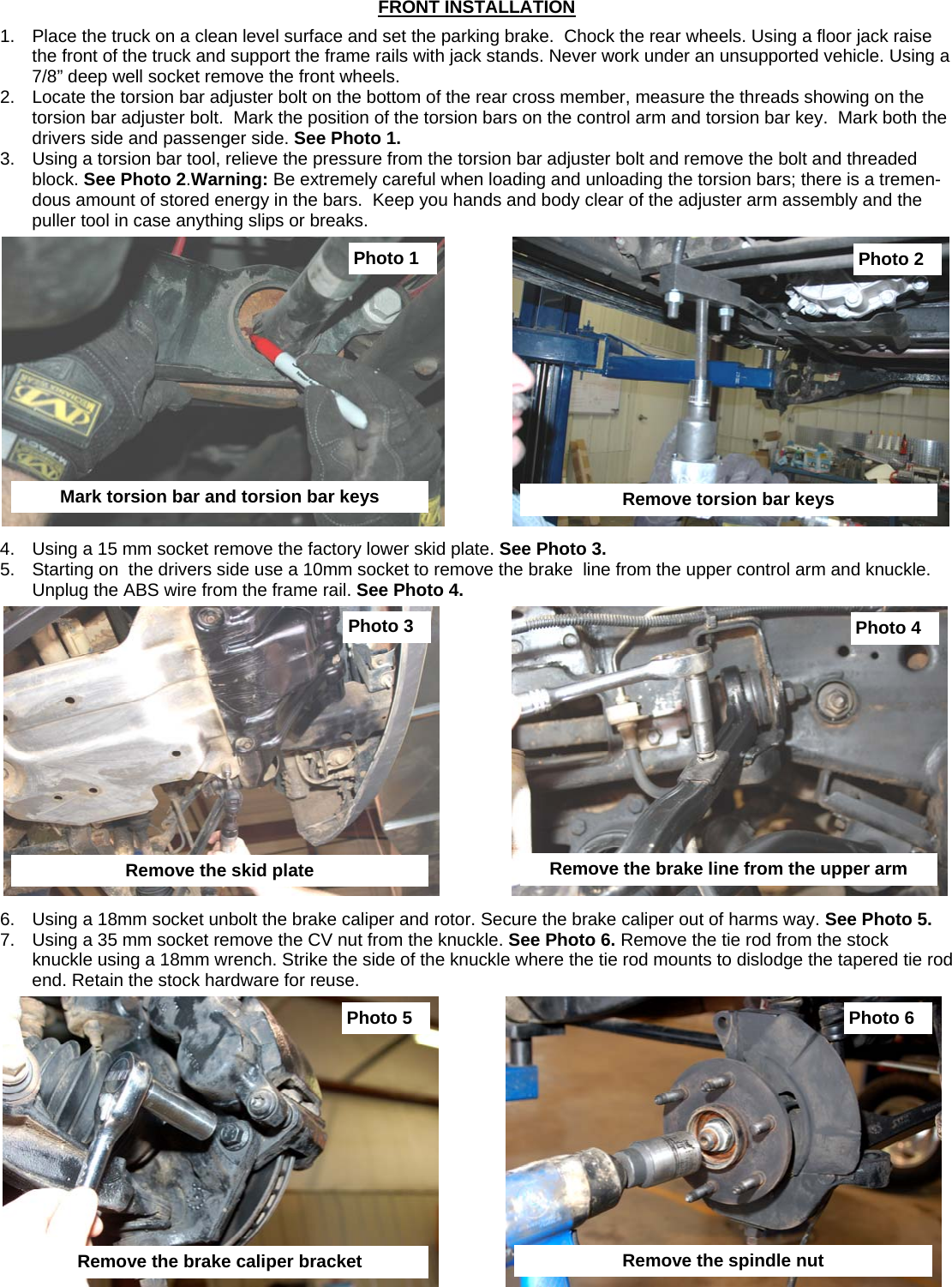 Page 4 of 12 - 1272 99-06 1500 6inch Lift Kit Rsc_1272 Rsc