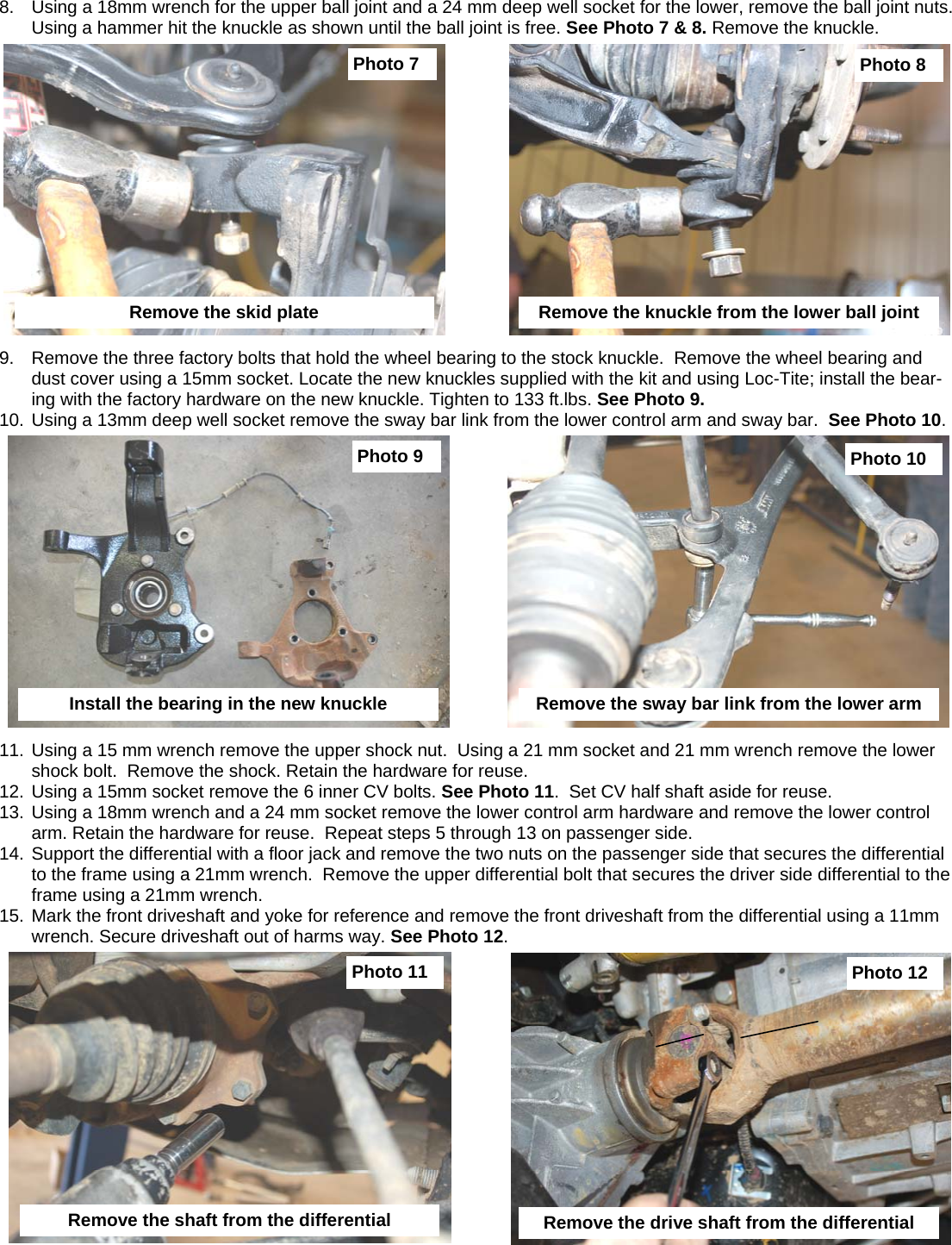 Page 5 of 12 - 1272 99-06 1500 6inch Lift Kit Rsc_1272 Rsc