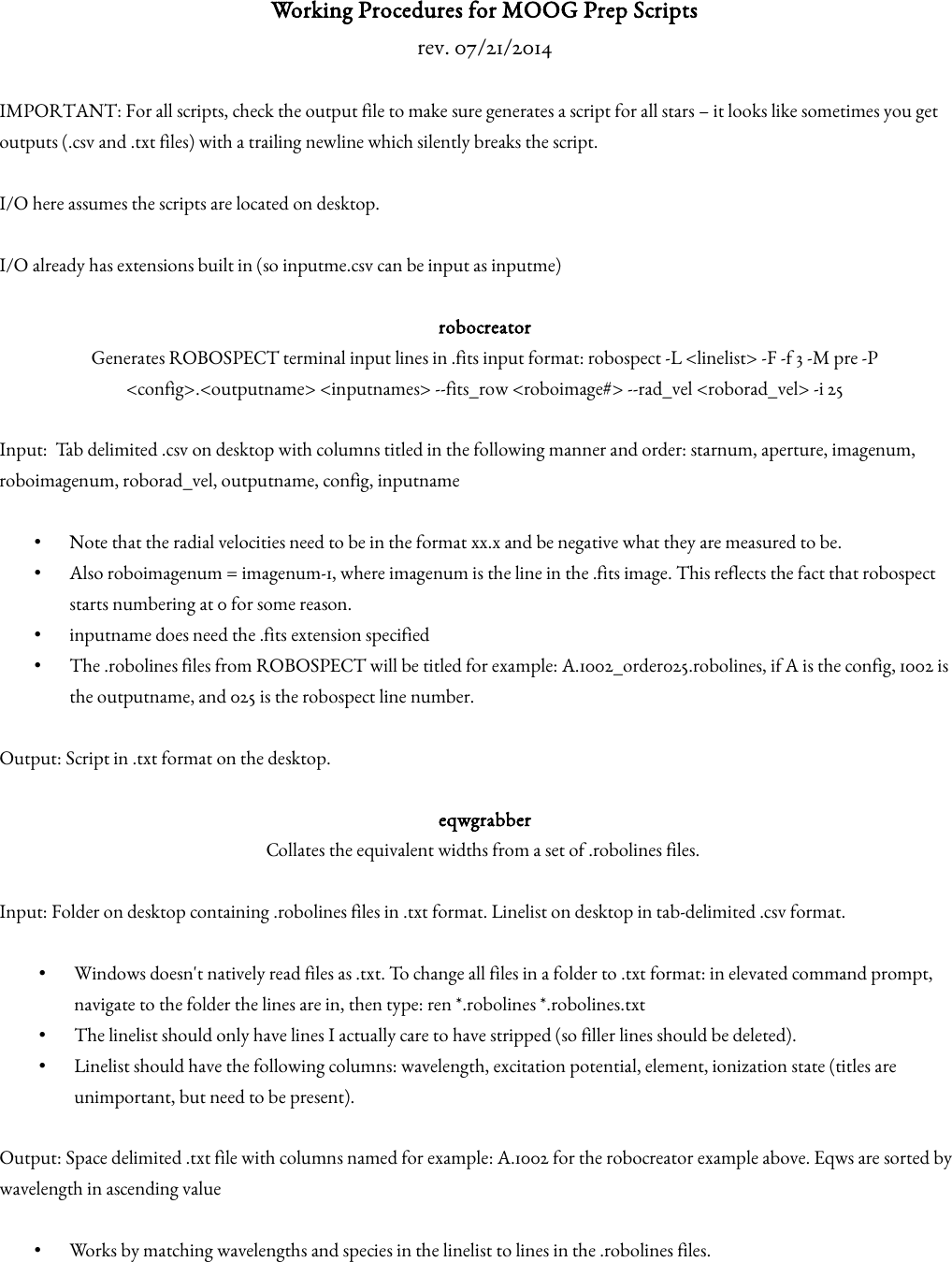 Page 1 of 4 - Scripts Manual