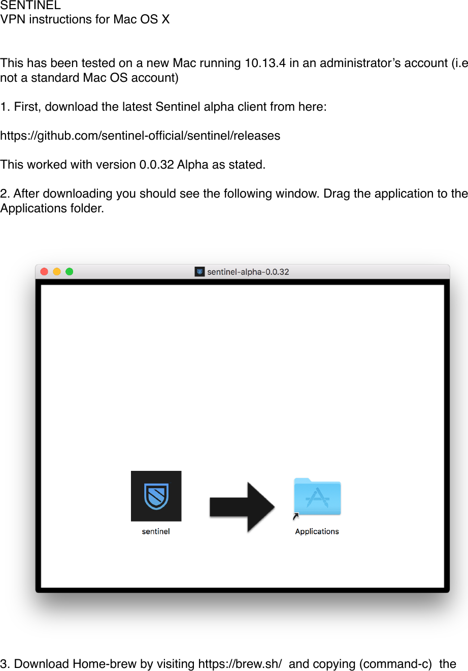 Page 1 of 11 - Sentinel-Mac OS-installation-guide