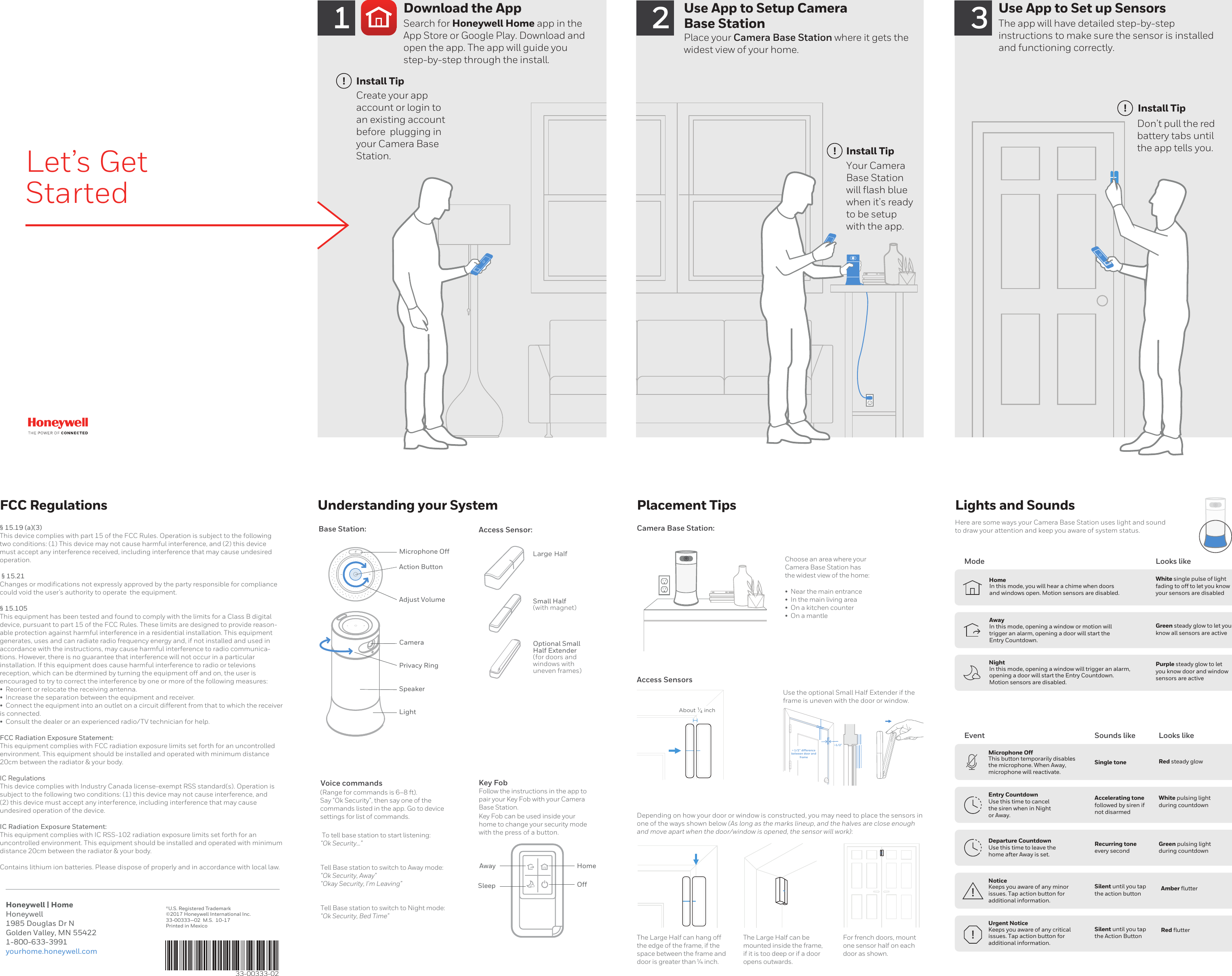 Page 1 of 2 - 33-00333-02_A Smart Home Security Quick Start Guide