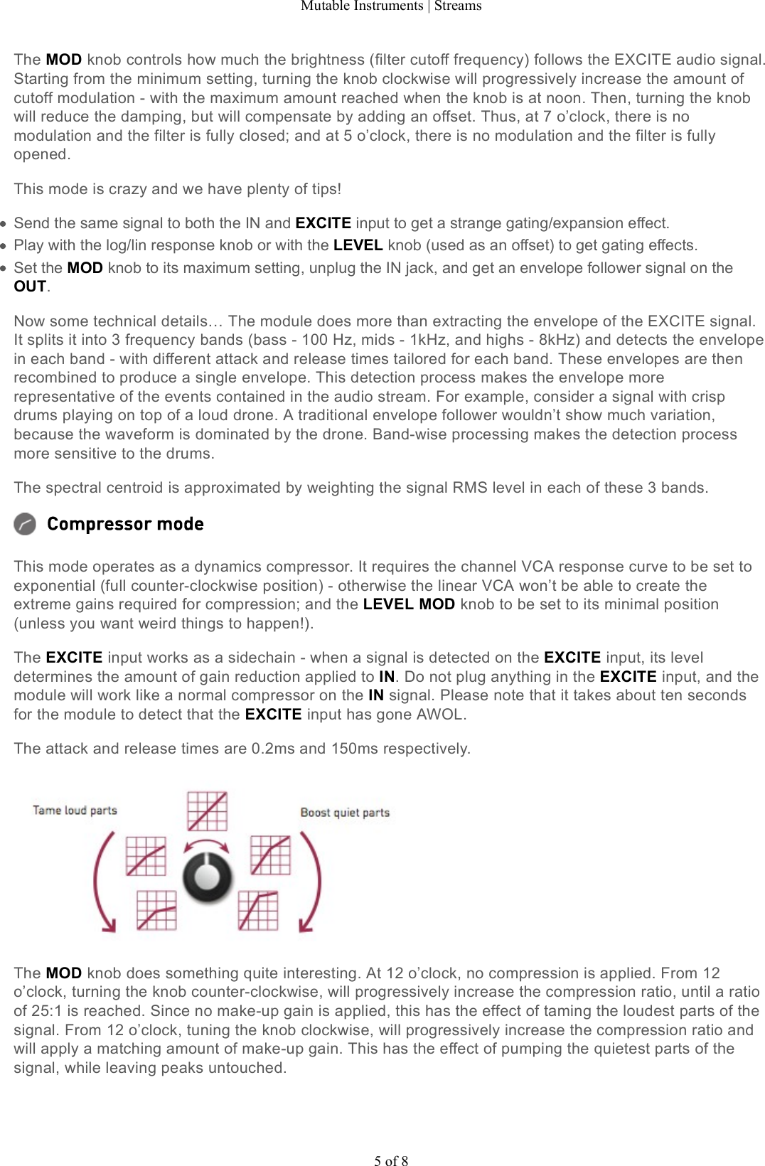 Page 5 of 8 - Mutable Instruments | Streams User Manual