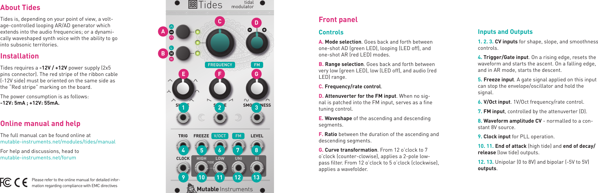 Page 2 of 2 - 171220_Tides Mutable Instruments Tides Quick Start Quickstart