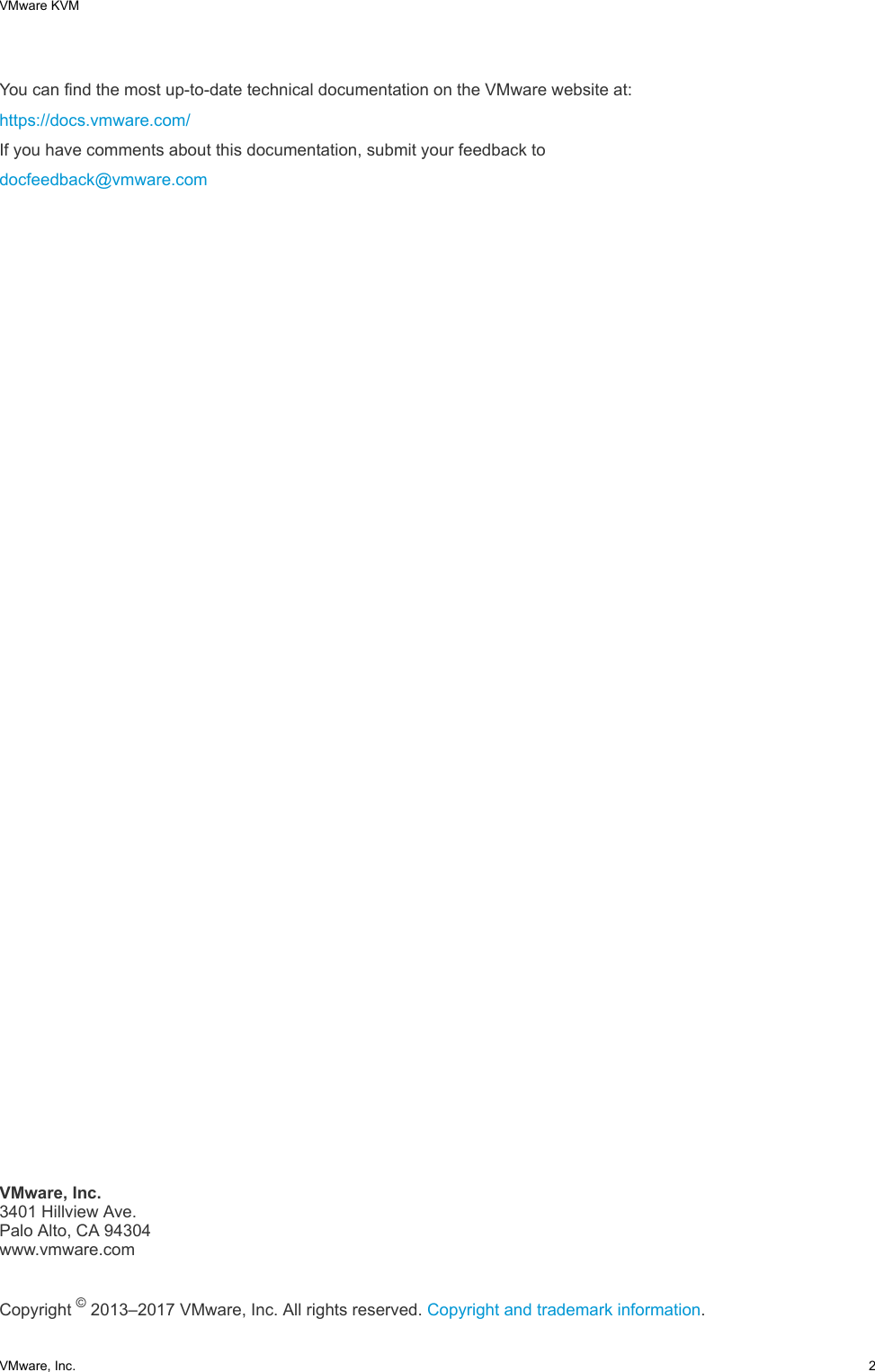 Page 2 of 6 - VMware KVM - VMware. Workstation Pro 14.0 Vmware-kvm-14