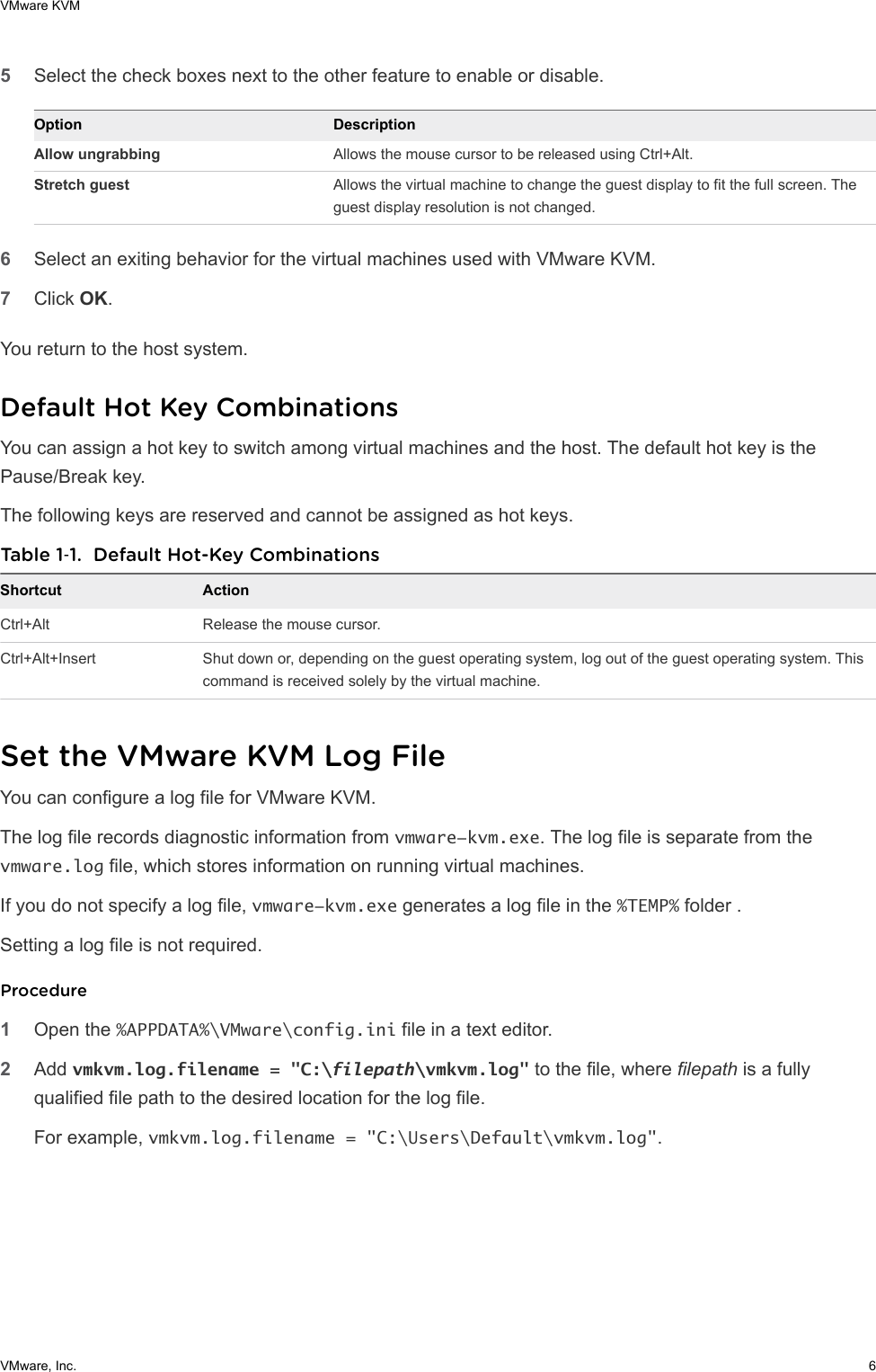 Page 6 of 6 - VMware KVM - VMware. Workstation Pro 14.0 Vmware-kvm-14