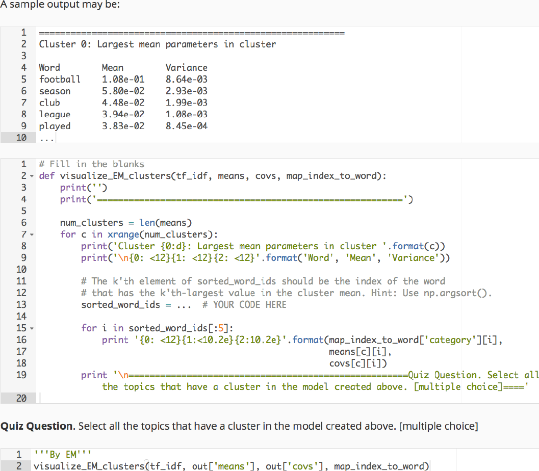 Week 04 assignment 02 clustering text data with gaussian mixtures ...