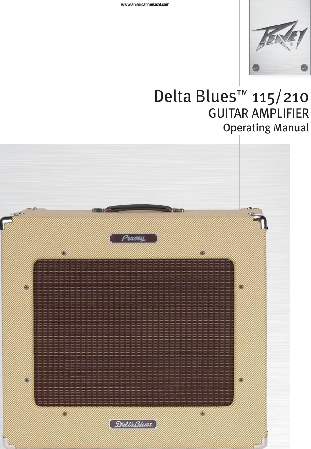 Page 1 of 10 - Peavey Delta Blues 210 User Manual  To The A54555cb-1979-46f6-aa16-7bbd9a099ad0