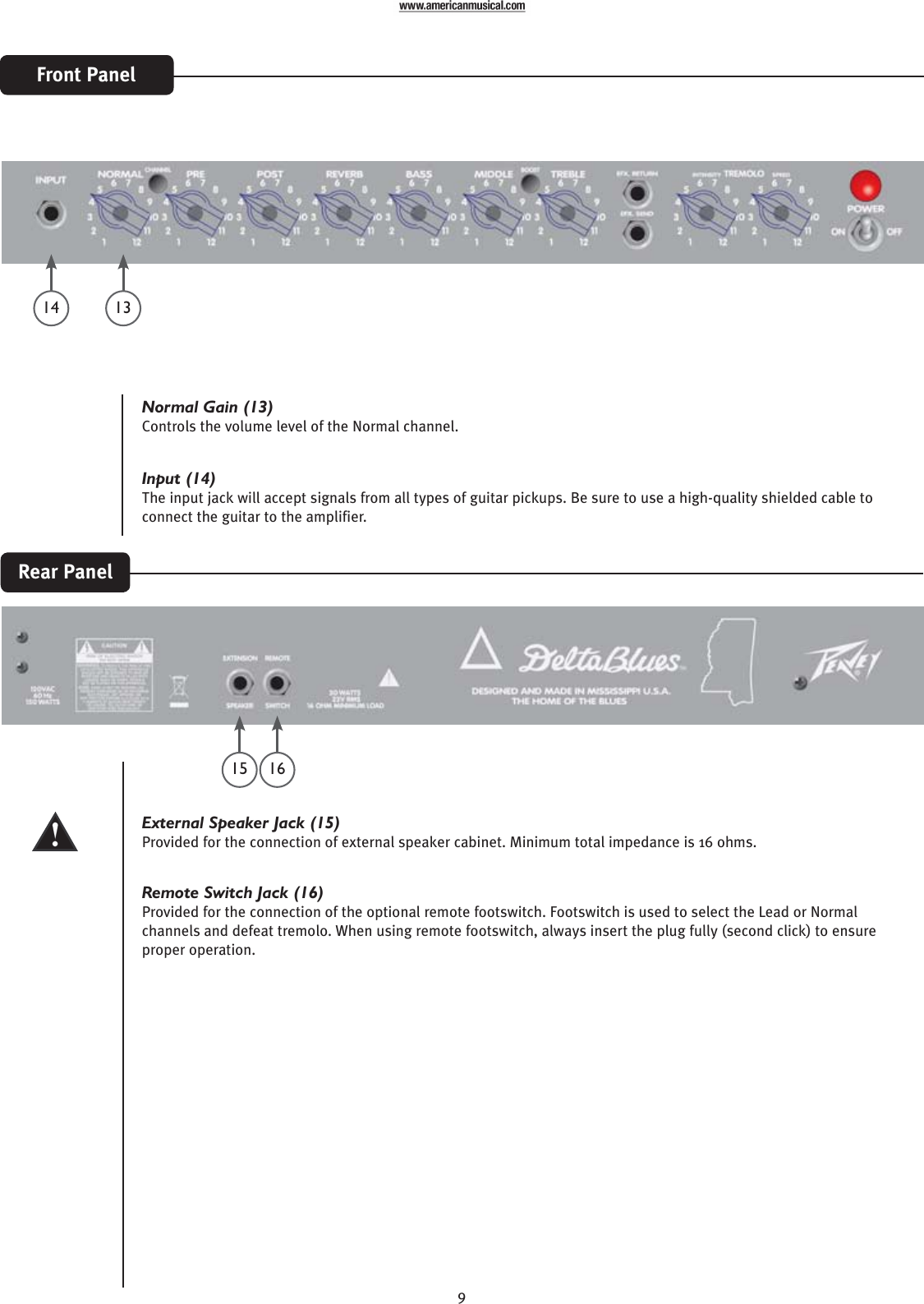 Page 6 of 10 - Peavey Delta Blues 210 User Manual  To The A54555cb-1979-46f6-aa16-7bbd9a099ad0