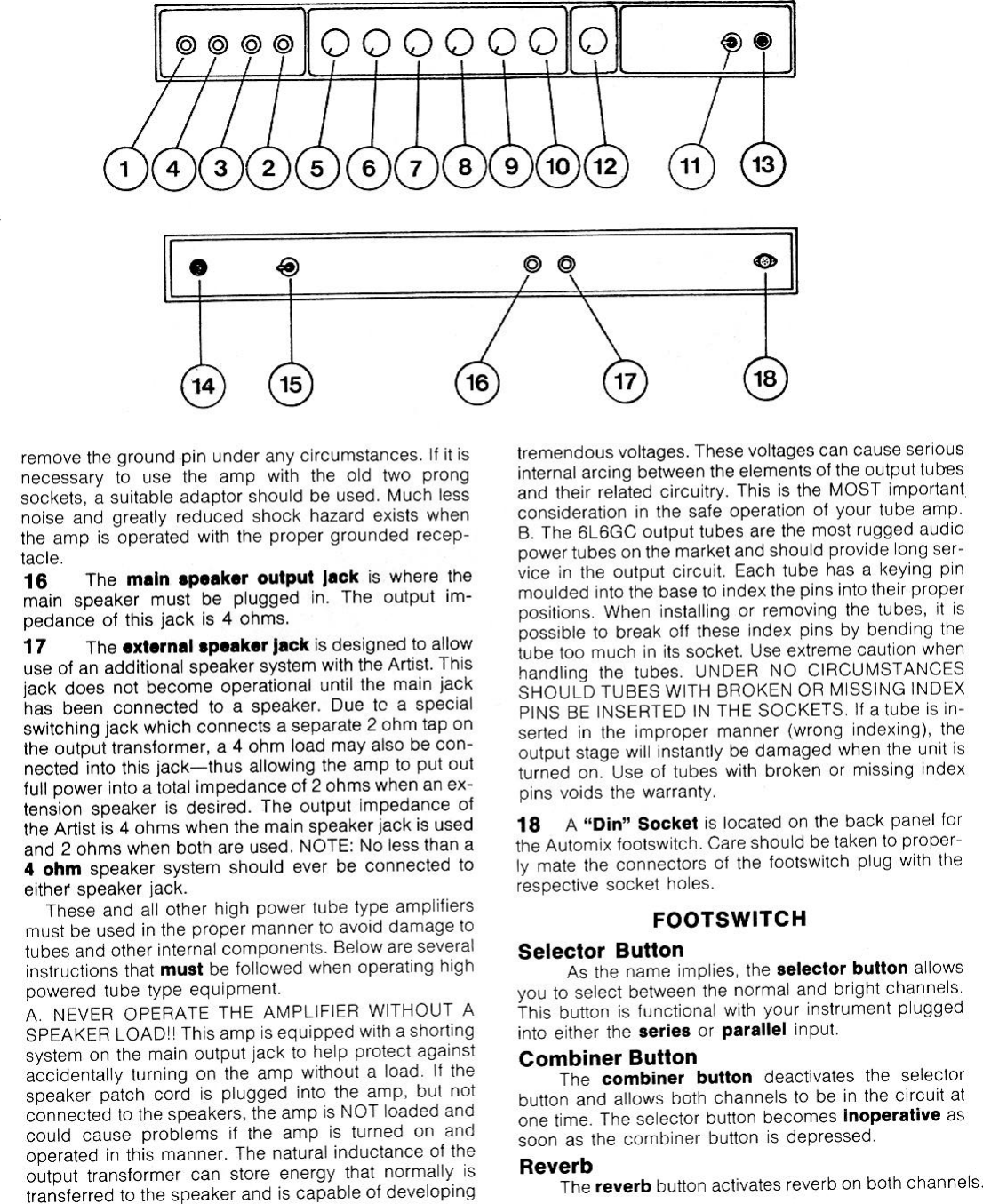 Page 3 of 4 - Peavey Peavey-Artist-240-Users-Manual- Peavey-artist-240-users-manual