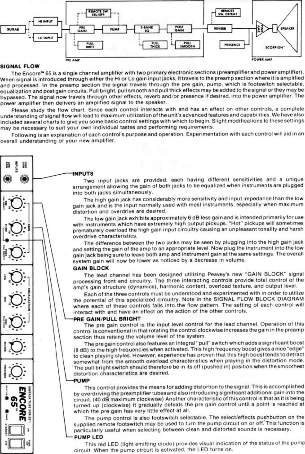 Page 2 of 6 - Peavey Peavey-Encore-65-Users-Manual-  Peavey-encore-65-users-manual