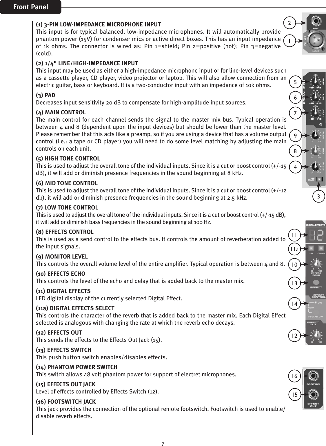 Page 7 of 12 - Peavey Peavey-I8B-Users-Manual-  Peavey-i8b-users-manual