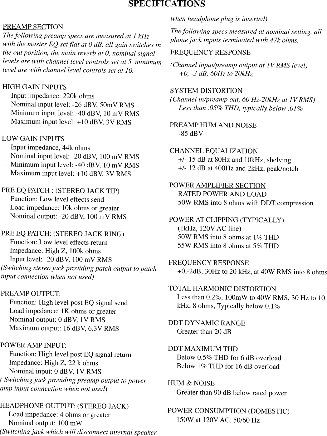 Page 6 of 10 - Peavey Peavey-Kb-A-60-Users-Manual-  Peavey-kb-a-60-users-manual