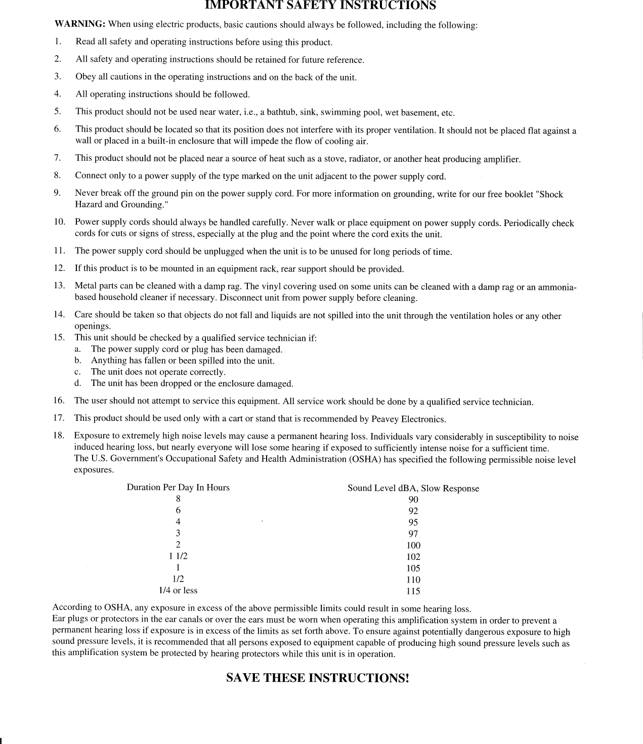 Page 9 of 10 - Peavey Peavey-Kb-A-60-Users-Manual-  Peavey-kb-a-60-users-manual