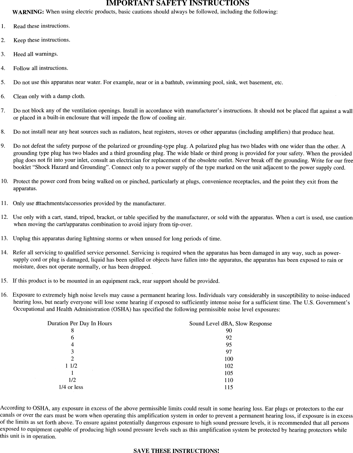 Page 10 of 11 - Peavey Peavey-Prowler-Users-Manual- Peavey-prowler-users-manual